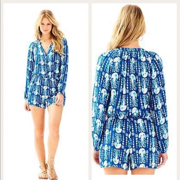 Lilly Pulitzer Elsa Romper Sz XS - Picture 1 of 6